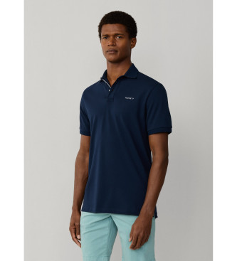 Hackett London Polo com corte de praia em azul-marinho cl�ssico