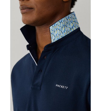 Hackett London Polo com corte de praia em azul-marinho cl�ssico