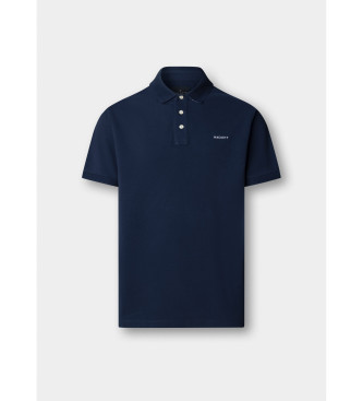 Hackett London Polo com corte de praia em azul-marinho cl�ssico