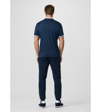 Hackett London Camisa p�lo cl�ssica de gola azul-marinho com corte Club fit