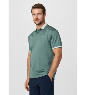 Hackett London Camisa p�lo com gola club fit verde cl�ssico