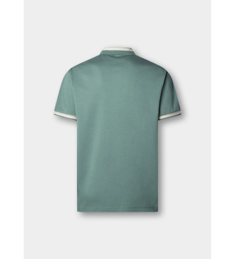 Hackett London Camisa p�lo com gola club fit verde cl�ssico