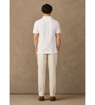 Hackett London Polo H Tipped blanco