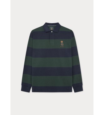 Hackett London Harry Rugby green polo shirt