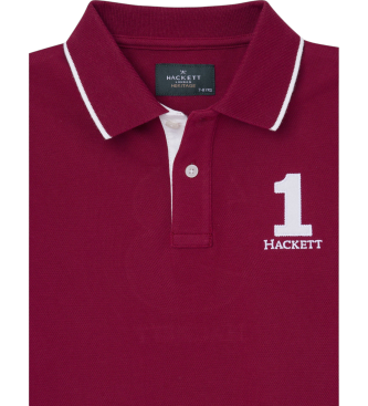 Hackett London Heritage Polo 1234 maroon