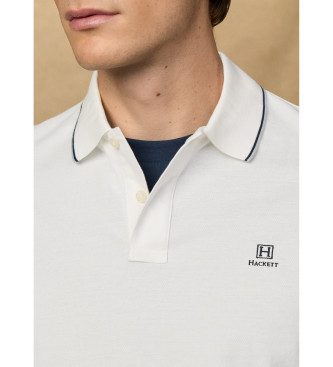 Hackett London P�lo Heritage Fit Classic em branco