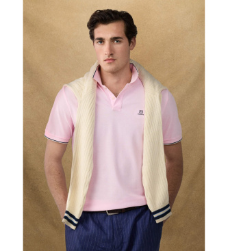 Hackett London Heritage Fit Polo Classic Pink