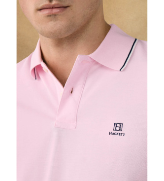 Hackett London Heritage Fit Polo Classic Pink