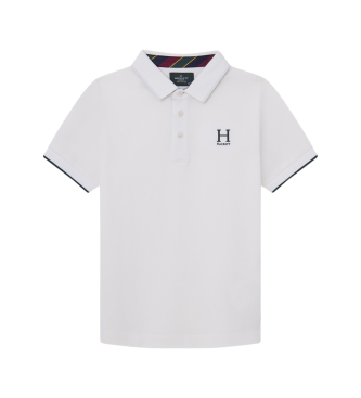 Hackett London Polo blanc Heritage H Logo