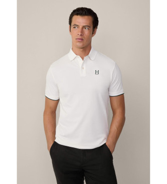 Hackett London Polo blanc Heritage H Logo