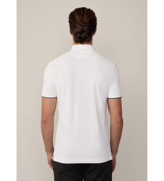 Hackett London Heritage H Logo hvid poloshirt