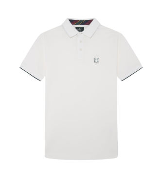 Hackett London Heritage H Logo hvid poloshirt