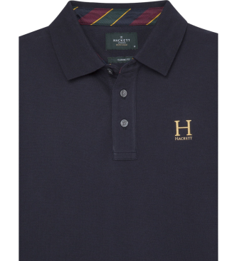 Hackett London Granatowa koszulka polo Heritage H Logo