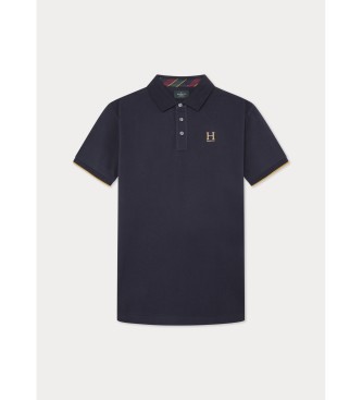 Hackett London Heritage H Logo navy Poloshirt