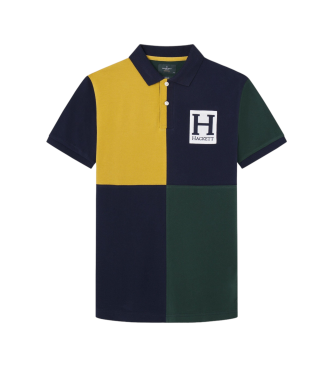 Hackett London Heritage H Quad navy polo shirt