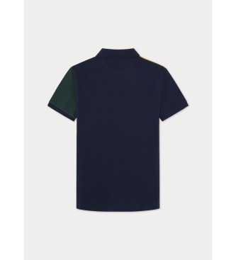 Hackett London Poloshirt Heritage H Quad navy