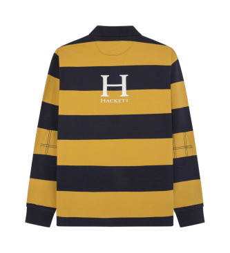 Hackett London Żółta koszulka polo Heritage H Rugby