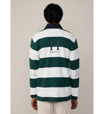 Hackett London Heritage H Rugby vit polotrja