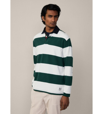 Hackett London Heritage H Rugby wit poloshirt