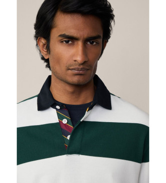 Hackett London Heritage H Rugby wit poloshirt