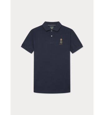 Hackett London Heritage Harry navy polo shirt