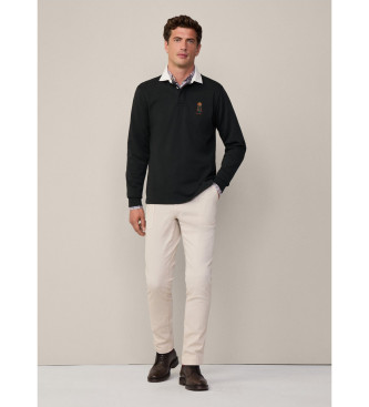 Hackett London Plo preto Heritage Harry Rugby