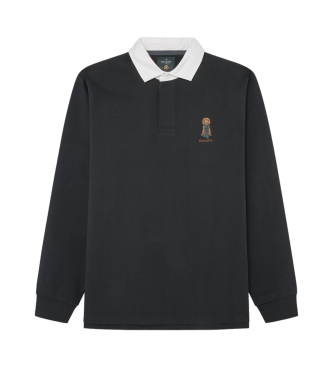 Hackett London Heritage Harry Rugby sort poloshirt