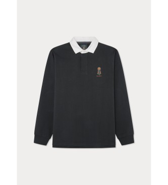 Hackett London Plo preto Heritage Harry Rugby