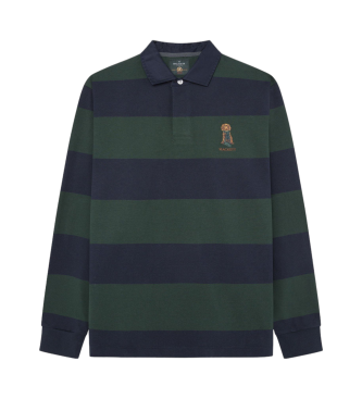 Hackett London Polo Heritage Harry verde, blu scuro