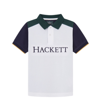 Hackett London Heritage Multi Piqu wit poloshirt