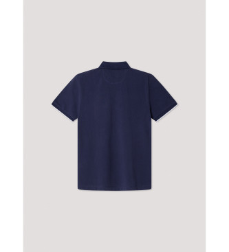 Hackett London Heritage Number polo shirt blue