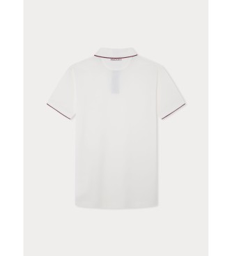 Hackett London Heritage Number polo shirt white