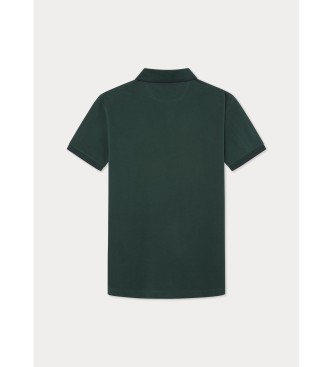 Hackett London Polo verde con numero Heritage