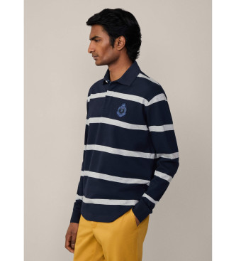 Hackett London Polo Heritage a righe blu scuro