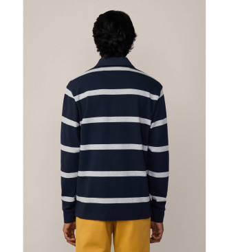 Hackett London Polo Heritage com riscas azul-marinho