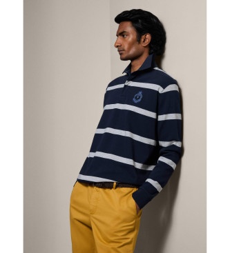 Hackett London Heritage Poloshirt marine streep