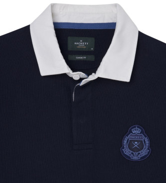 Hackett London Plo Heritage Rugby azul-marinho