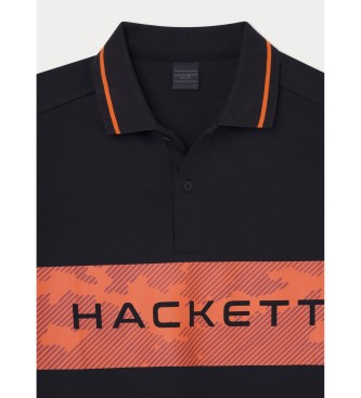 Hackett London Polo Hs Chest czarny