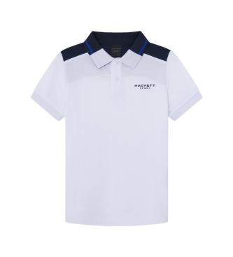 Hackett London Polo Hs Colour Block wit