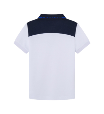 Hackett London Polo Hs Colour Block hvid