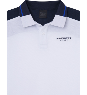 Hackett London Polo Hs Colour Block hvid