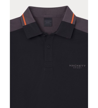 Hackett London Polo Hs Colour Block noir