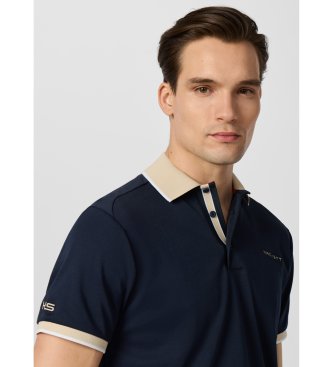 Hackett London Polo Hs Resort Placket marinho