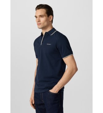 Hackett London Polo Solstice mit Farbabsetzung marineblau