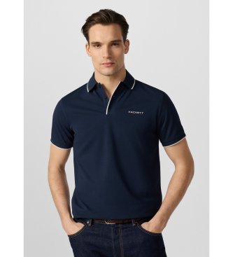 Hackett London Polo Solstice mit Farbabsetzung marineblau
