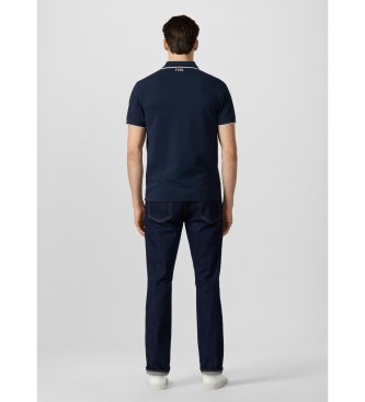 Hackett London Polo Solstice mit Farbabsetzung marineblau