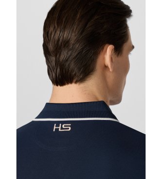 Hackett London Polo Solstice mit Farbabsetzung marineblau