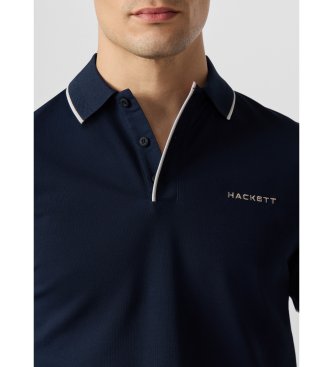 Hackett London Polo Solstice mit Farbabsetzung marineblau