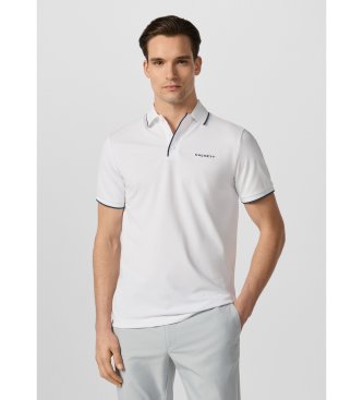 Hackett London Solstice Poloshirt mit Farbverlauf weiß