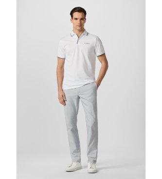Hackett London Solstice Poloshirt mit Farbverlauf weiß